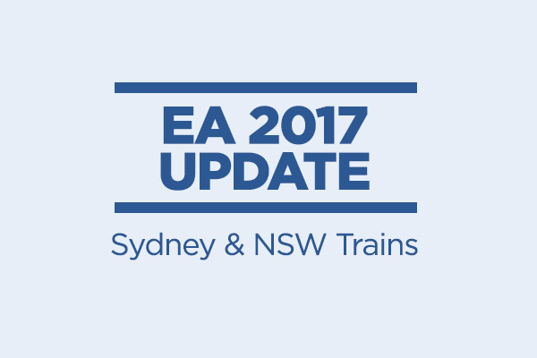 Sydney & NSW Trains: EA negotiations, the latest